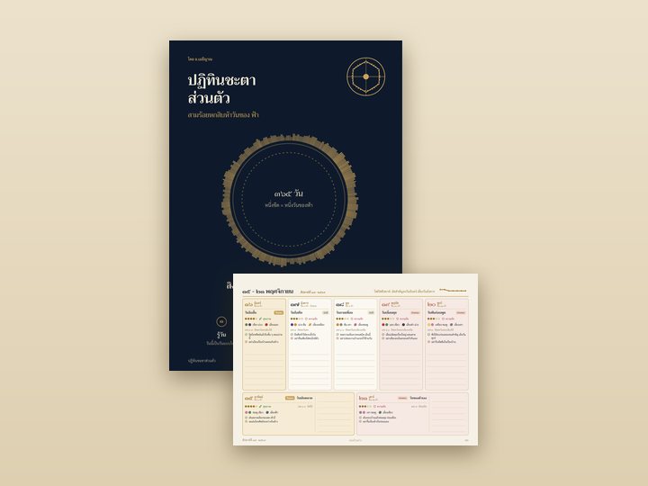 ไฟล์ e-book ปกกับหน้าสัปดาห์ของเล่มตัวอย่าง